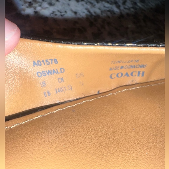 Coach Patent Leather Ballet Flats Size 8 - Picture 5 of 7